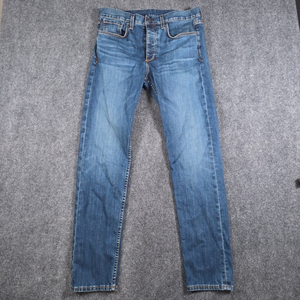 rag & bone Fit 2 Throop Jeans Mens 32x31 Slim Button Fly Whiskered Made in USA